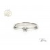 Класически Годежен Пръстен с Лабораторен Диамант 14К Бяло Злато  Bloom Jewellery